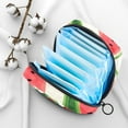 thumbnail image 6 of Watermelon Sanitary Napkin Storage Bag, Menstrual Pad Bag Portable Nylon Oxford Cloth Menstrual Cup Pouch with Zipper for Teen Girls Women Ladies, 6 of 6