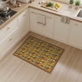 thumbnail image 2 of ODIKA Guitar Ornamental Music Theme Symmetrical Grid Layout Rock Vintage for Home Office, Hallway, Laundry Room, Non-Slip Chair-Friendly, 2 of 7