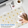 thumbnail image 4 of Long Mouse Pads for Desk,Beige Sun Moon Planet Star Pattern Desk Mats on Top Of Desks, Desk Mouse Pad Extra Large with 3mm Non-Slip Base and Stitched Edge for Gaming,Office,Work,Home 31.5"x11.8", 4 of 6