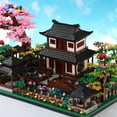 thumbnail image 5 of HI-REEKE House Building Block Set Cherry Blossom Tree Kit Plastic Toy Gift for Adult Multi Color, 5 of 7