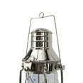 thumbnail image 4 of DecMode Silver Brass Decorative Candle Lantern with Handle, 4 of 8
