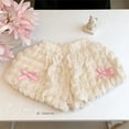 thumbnail image 4 of Kureaily Girls Bow Shorts Cute Summer Plaid Shorts For Toddler Baby Outfit ,Bow Decor Bubble Casual ShortsSize 5-6 Years ,Pink, 4 of 5
