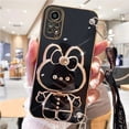 thumbnail image 4 of Mirror Crossbody Lanyard Phone Holder Case For Xiaomi Redmi Note 11 8 12 10 9 Pro Max 12 4G 5G 10s 11s 9A 9C Stand Strap Cover, 4 of 4