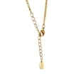 thumbnail image 5 of Collar con dije de trebol ojo de tigre amarillo chapa de oro 18k, 5 of 5