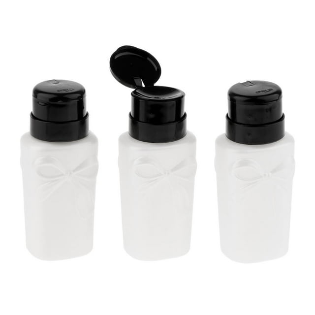 Bomba Removedor de Uñas Sunnimix 230 Ml Botella de Plástico Vacía Blanco