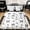 White Black, variant on Erosebridal Kawaii Butterfly Bow Bedding Comforter Set, Cartoon Love Heart Queen Bedding Sets for Girls, Pink Reversible, 7pcs