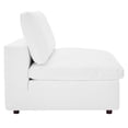 thumbnail image 5 of Modway Commix 5-Piece Down Filled Overstuffed Vegan Leather Sectional Sofa in White, 5 of 12