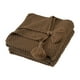 thumbnail image 1 of Manta de punto ligera con borla Manta de camping Manta envolvente Manta de cama para dormitorio Sofá Chales de oficina Colchas Dormitorio 130cmx170cm Sunnimix Frazada, 1 of 8