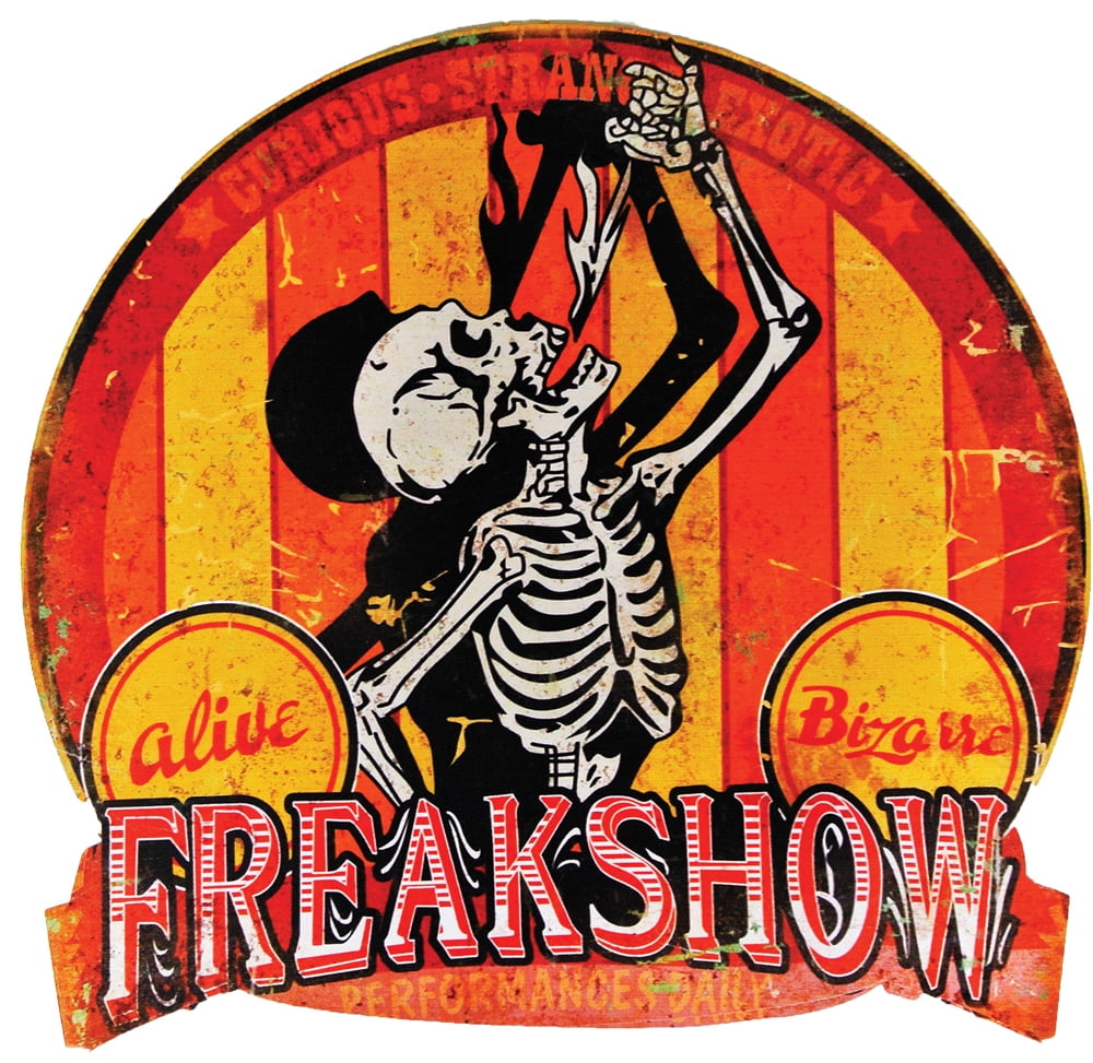 19in. Freak Show Carnival Sign Halloween Decoration - Walmart.com