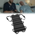 thumbnail image 6 of Wswqop Portable Household Soft Stretcher Anti Patient Mover Canvas Foldable Stretcher Black shoulder strap, 6 of 7