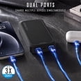 thumbnail image 4 of Pocket Juice Endurance AC 10,000mAh, Portable Power Bank Charger with Built-in Wall Plug, Black, 4 of 9