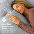 thumbnail image 6 of CGK Linens Extra Soft Pillowcases Set of 4 - Queen / Standard Size Hotel Luxury Breathable & Cozy 4-Piece Pillow Covers, Steel Blue, 6 of 7