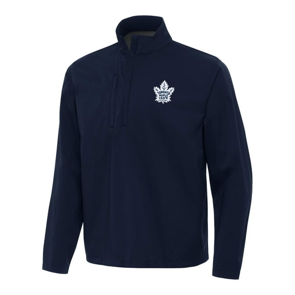 Men's Antigua Navy Toronto Maple Leafs Brisk Quarter-Zip Windbreaker