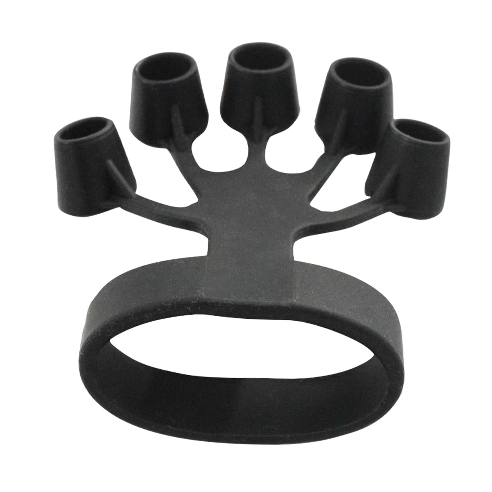 harayaa 5x Hand Grip Strengthener Fitness Equipment Finger Exerciser Wrist Training Puller Finger Resistance Band Silicone Tool for Piano Rock Climbers 5 Pcs