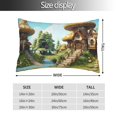 thumbnail image 2 of Sikiie Cartoon Mushroom House Pillow Covers, Throw Pillow Case Cushion Covers,Cushion for Bedroom,Couch,Home-16"x24", 2 of 6
