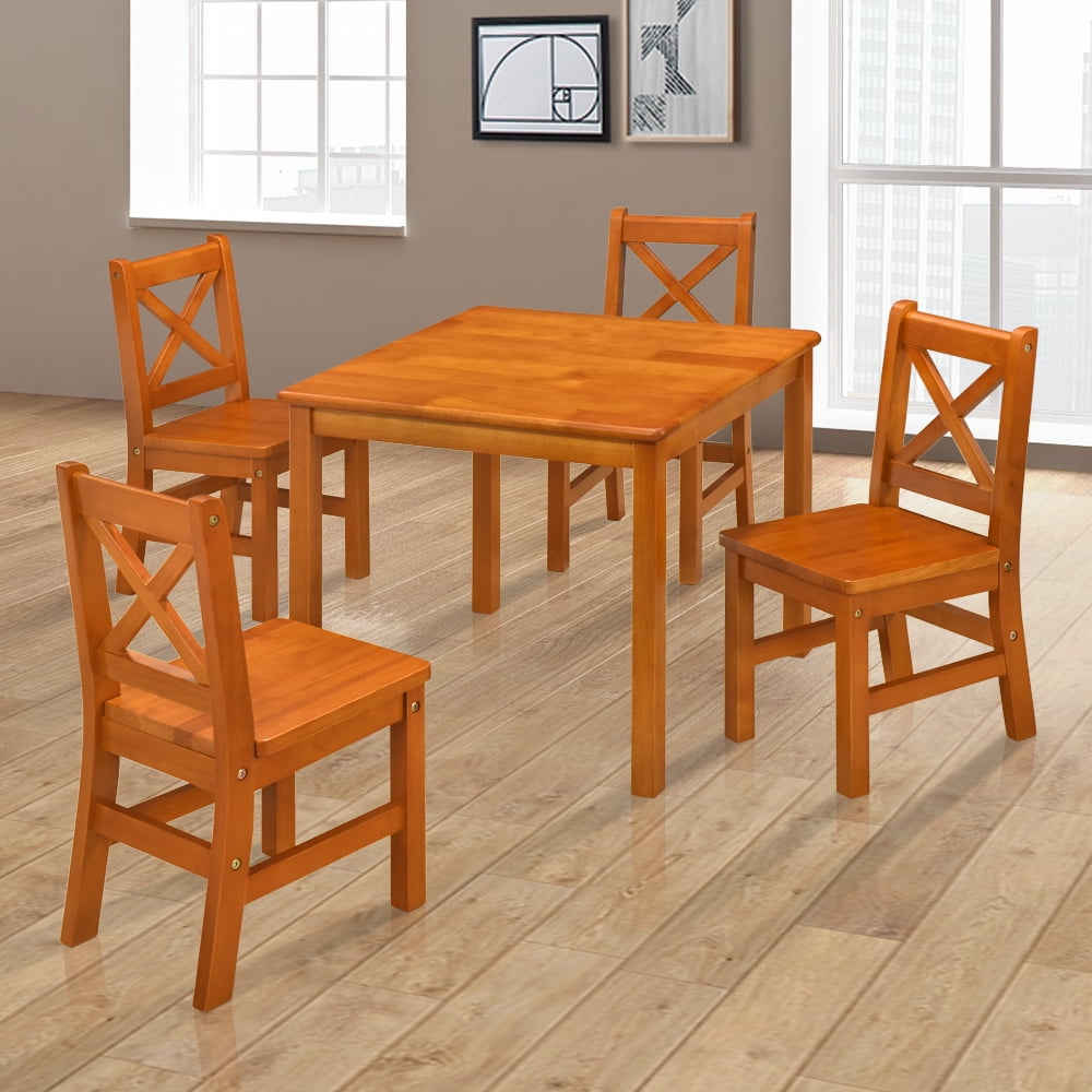 kids oak table and chairs