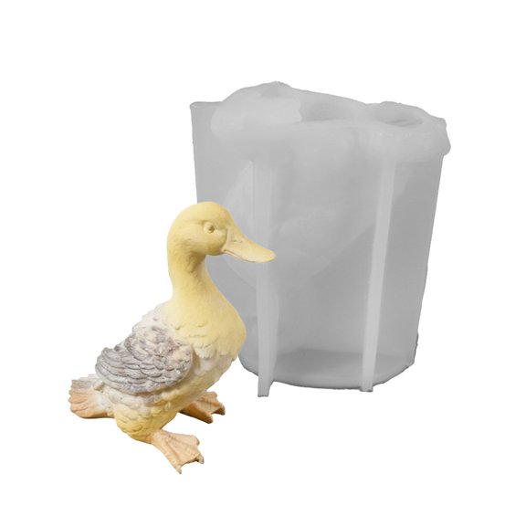 7829 Detailed Duck Shape Silicone Candle Mold For Artistic Creation Gift Making Home Decors Projects Flexible Easy Releases