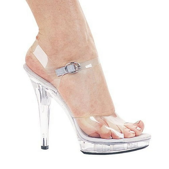 Ellie Shoes E-M-Brook 5" Heel Clear Sandal 11 / Clear
