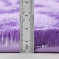 thumbnail image 5 of Noahas Fluffy Area Rug for Living Room Bedroom, 4 x 6 Tie-Dyed Purple Rug Fuzzy Non-Slip Modern Carpet Ultra Soft Faux Fur Rugs for Dorm Kids Room Home Decor, 5 of 7