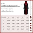 thumbnail image 4 of iEFiEL Womens Dress with Hood Halloween Witches Costume Medieval Renaissance Lace-up Gown Vintage Robe Maxi Dress Red 5XL, 4 of 4