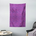 thumbnail image 1 of Flowers Tapestry, Botanical Theme Geometric Shapes from Colorful Floral Motifs, Wall Hanging for Bedroom Living Room Dorm Decor, 40W X 60L Inches, Violet Hot Pink, by Ambesonne, 1 of 2