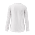thumbnail image 5 of Women's Dressy Casual Tops Lace Long Sleeve Crew Neck Shirts Loose Fit for Leggings Ladies Cute Blouses Business Work Summer Tunics Going Out Tops Sexy Summer Outfits 2026 Trendy Vacation Tees, 5 of 5