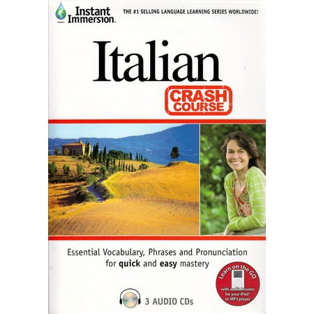 crash course italian: learn how to speak italian language beginner (3 audio cds) listen in your