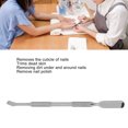 thumbnail image 4 of Cuticle Pusher Remover, Nail Cuticle Pusher Stainless Steel Ergonomic Knurled Handle Cutter  For Home, 4 of 8
