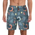 thumbnail image 3 of Uemuo Dachshund Dog Puppy Pattern Mens Swim Trunks Quick Dry Board Shorts with Mesh Lining, Stretch Beach Shorts Quick Dry No-Chafing Board Shorts-Medium, 3 of 9