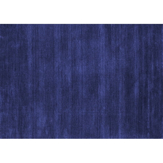 Ahgly Company Indoor Rectangle Abstract Blue Contemporary Area Rugs, 4' x 6'