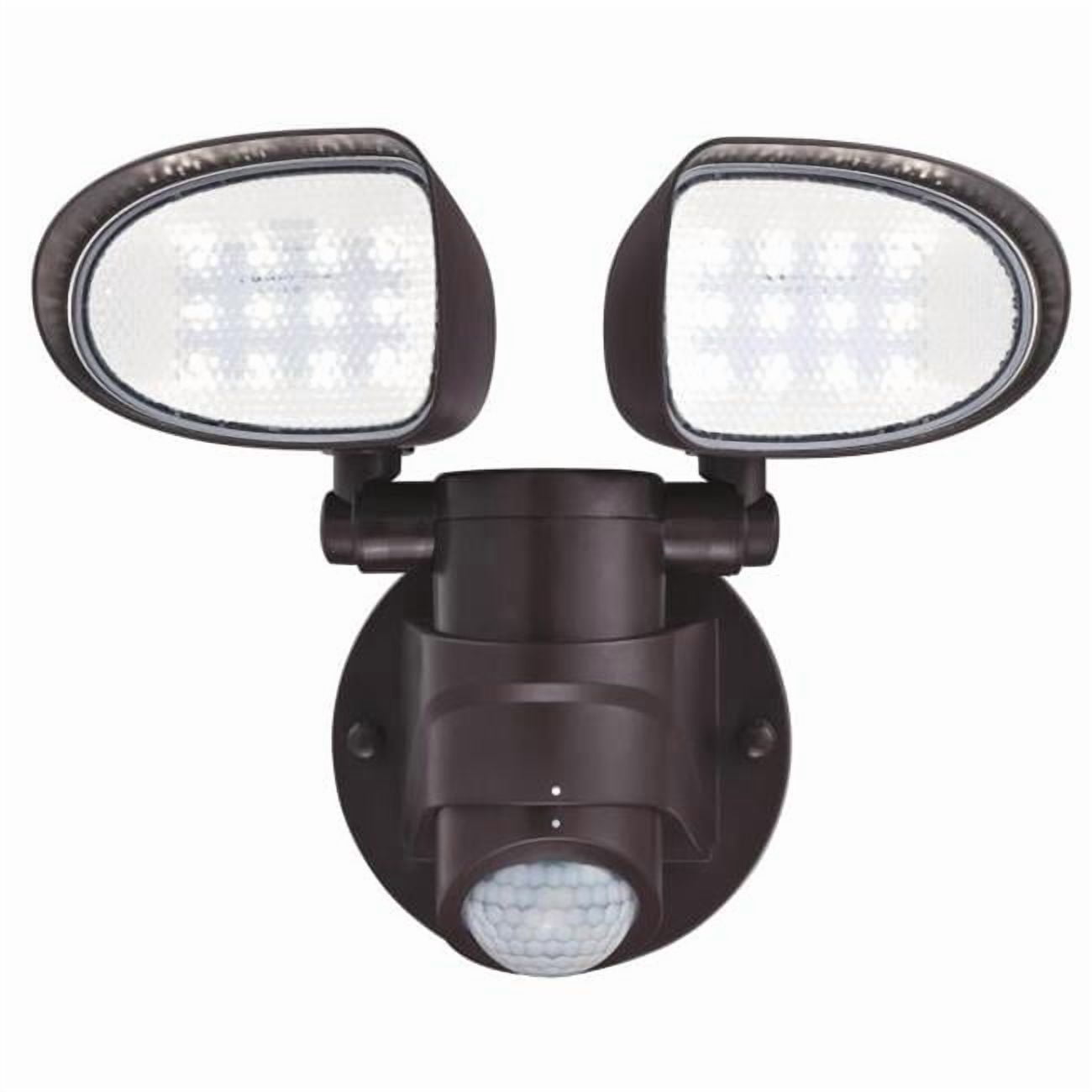 Westinghouse Lighting Westinghouse Two-Light 18 Watt LED Outdoor Security Wall Light with Motion Sensor Bronze Bronze