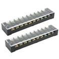 thumbnail image 4 of Wire Barrier Block Terminal Strip, PC Shell Terminal Block Large Current 2Pcs Dual Row TB Fixed  for Bridges for Lighting 6 Positions 3506,10 Positions 3510,12 Positions 3512, 4 of 7