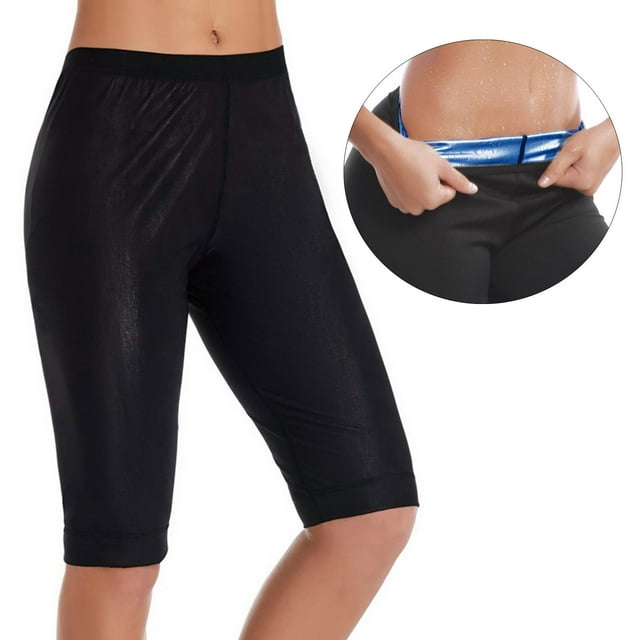 Pantalones de chándal DYNWAVEMX para mujer Leggings capris adelgazantes L XL Pantalones de sauna fitness