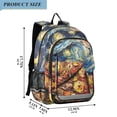 thumbnail image 2 of FORMRS School Backpack 17" Student Travel Bag with Laptop Compartment, Starry Pizza, 2 of 7