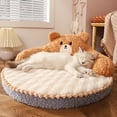thumbnail image 3 of Cama para gatos, cama para gatos con respaldo alto, cama para gatos con dibujos animados, suministros para mascotas, multifuncional, 3 of 10