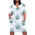 thumbnail image 2 of Vestido de verano con bolsillos sueltos de trébol para mujer 2025, vestidos de fiesta para mujer, 2 of 7