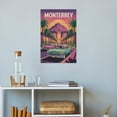 thumbnail image 4 of Vintage City Travel Poster of Monterrey with Bold Skyline And Local Life Details Print Poster, 4 of 8