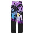 thumbnail image 3 of Men Pants Summer Beach Hippie Harem Pants Baggy Boho Yoga Hawaiian Casual Workout Jogging Running Drop Crotch Trouser Outdoor Apparel, 3 of 5