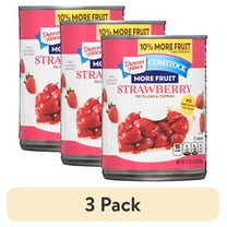 (3 pack) Duncan Hines Comstock Premium Strawberry Pie Filling and Topping, 21 oz.