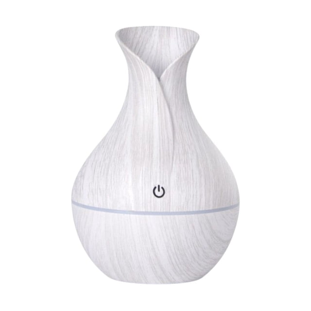 Humidificador de Aromaterapia - Florero de Madera para el Hogar - Blanco Genérica Humidificador