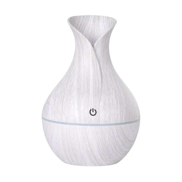 Humidificador de Aromaterapia - Florero de Madera para el Hogar - Blanco Genérica Humidificador