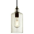 thumbnail image 3 of Westinghouse Carmen Mini Pendant Brushed Nickel Finish Clear Textured Glass, 3 of 5