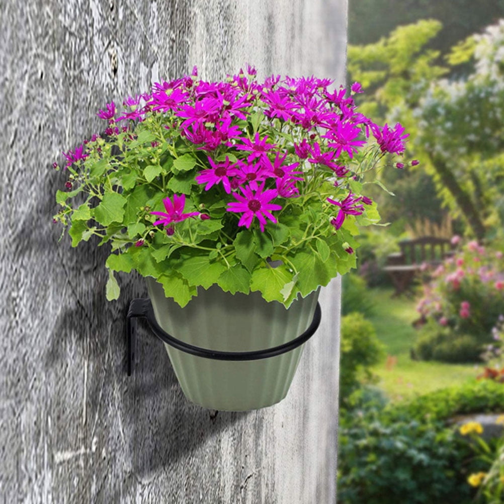 5 Sets  of Balcony Wall Planter Rack Wall Hanging Planter Holder Hanging Bonsai Rack