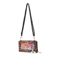 thumbnail image 3 of Poppy Women's Crossbody Wallet with Clear Transparent Cell Phone Window Lightweight Shoulder Bag Faux Leather Handbag Purse, 3 of 5