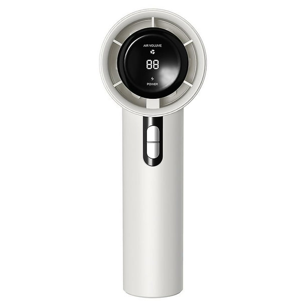 WX638 Rechargeable Cooling Fan 100 Wind Speeds High Speed Turbine Handheld Fan - Black