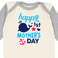 thumbnail image 4 of Inktastic Nautical Themed Happy 1st Mother's Day Boys or Girls Long Sleeve Baby Bodysuit, 4 of 5