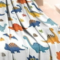thumbnail image 3 of Colorful Dinosaurs Bones Pattern Blanket,Comfortable Soft Lamb Wool Throw Blanket,All Season,Warm Lightweight Blankets for Sofa Bed Couch Living Room Chair,30"x40", 3 of 4