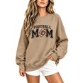 thumbnail image 3 of Football Mom Crewneck Sweatshirt Casual Pullover, 3 of 6