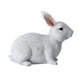thumbnail image 1 of Exquisita figura de conejo de resina artesanal para decoración del hogar y el balcón., 1 of 6