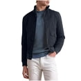 thumbnail image 2 of JXMVOJ Mens Washed Cotton Military Jacket Long Sleeve Hoodless Casual Outwear, 2 of 7